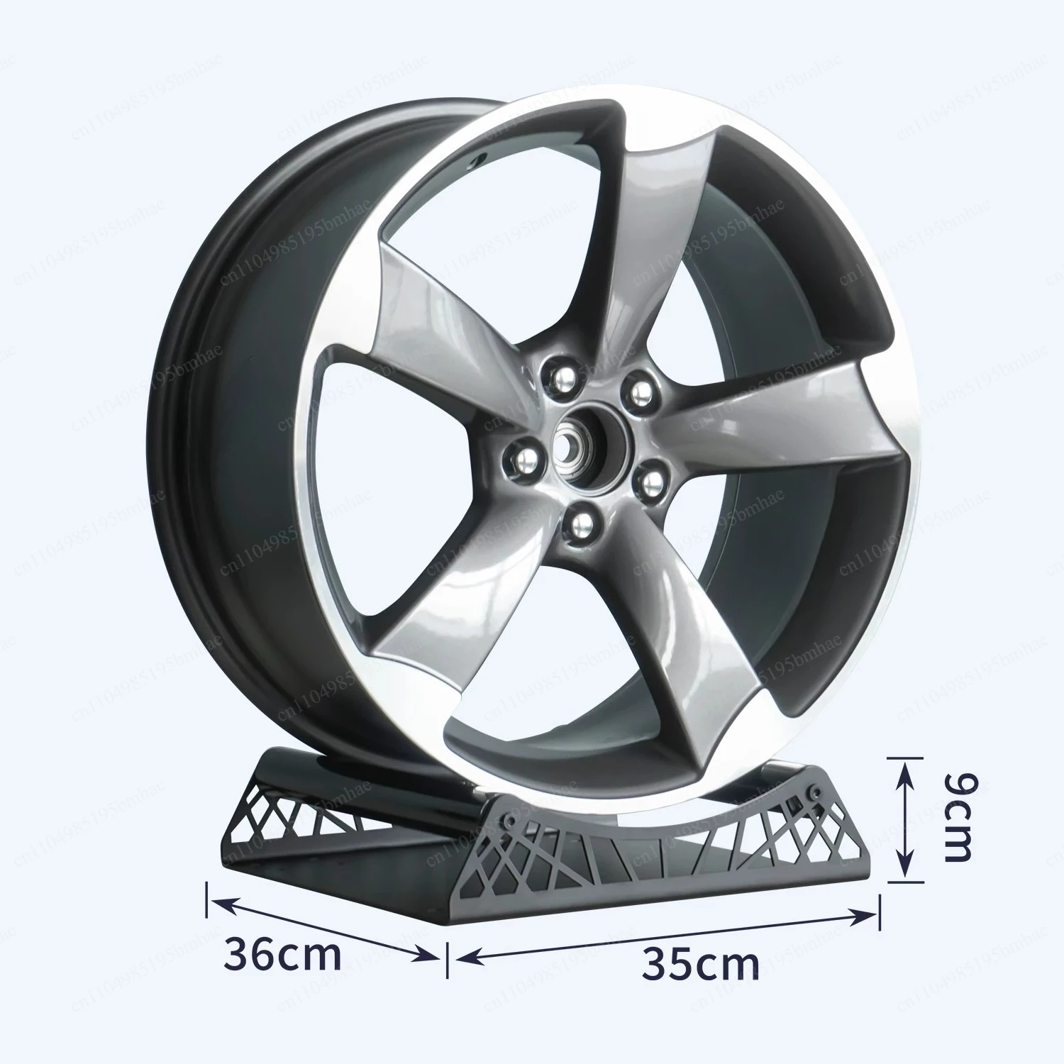 

Car wheel hub rotating display stand, adjustable size wheel hub display stand 360 degree rotating wheel hub display stand