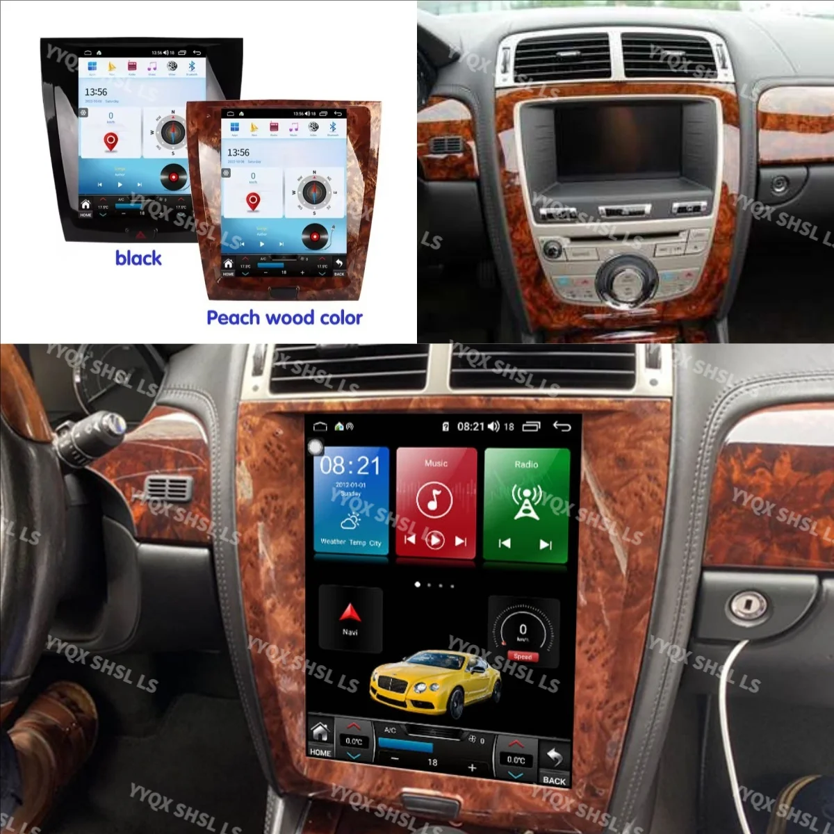 Qualcomm  For Jaguar XJ 2004 2005 2006 2007 2008 -2015 Car GPS radio Android multimedia player carpaly upgradation Bluetooth