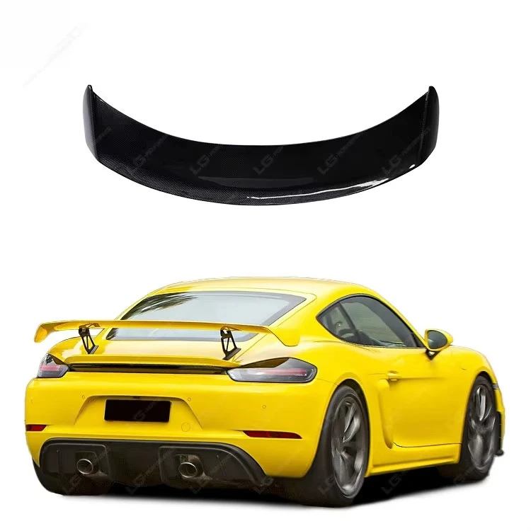 

Carbon Fiber Rear Wing Spoile for Porsche Cayman 718 Upgrade to GT-4 Style Body Kit Rear Boot Lip Trunk Tail Wing Rear Spoiler