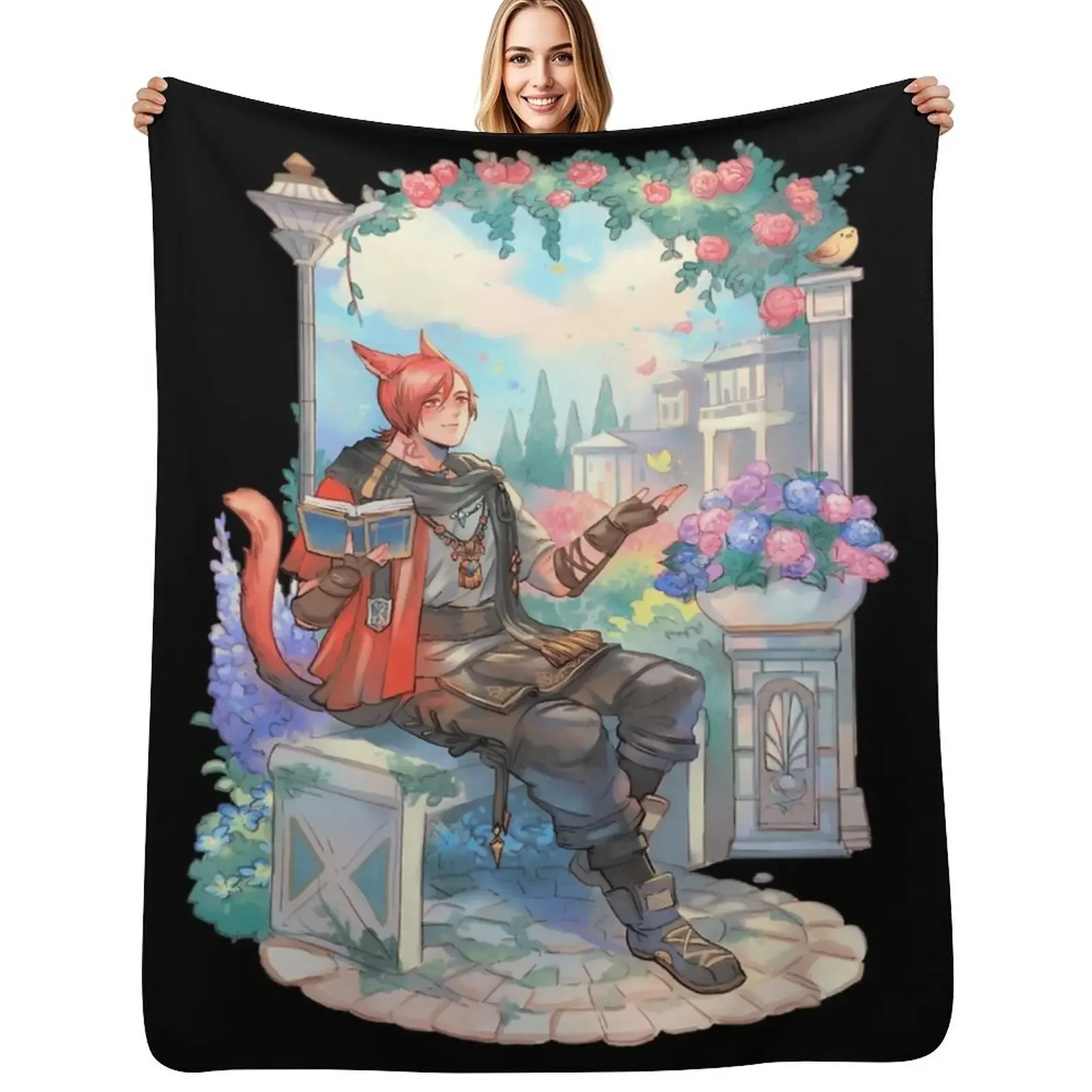 

G'raha Tia - Sharlayan Breeze Throw Blanket blankets ands Quilt Giant Sofa Blanket