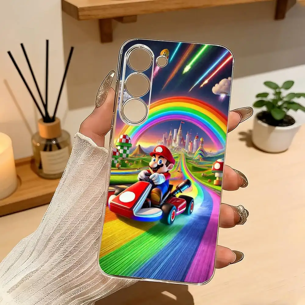 Anime Super M-MarioS Bros Phone Case For Samsung A10 A12 A31 A40 A70 Transparent Cover