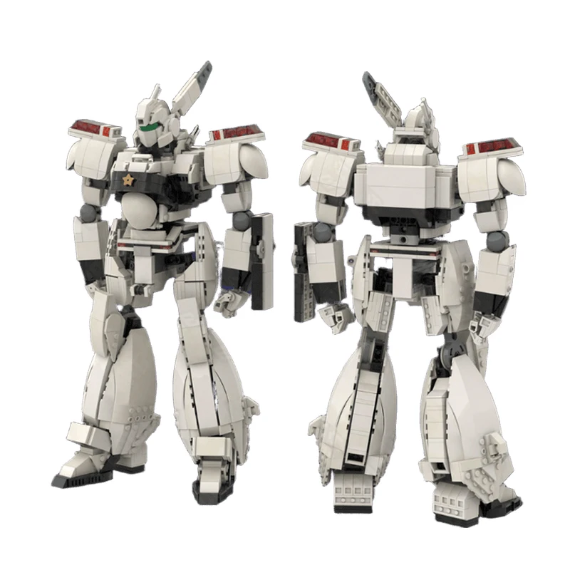 NEW 1313PCS MOC Creative Model Av 98 Ingram 1 Alphonse Patlabor Premium Display Assembly Building Blocks DIY Gift Collectible