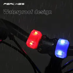 Bike Led Flash Lights Silicone Head Front Rear Wheel Waterproof Safety Lamp Green Taillights Cycling Accessories