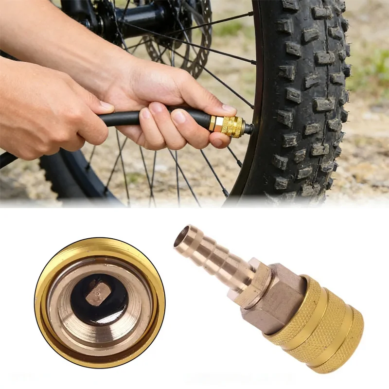 

For Bicycle Motorcycle Car 8mm Tire Inflation Quick Connector Inflation Adapter Conversion Accessories For Tire Filling HD