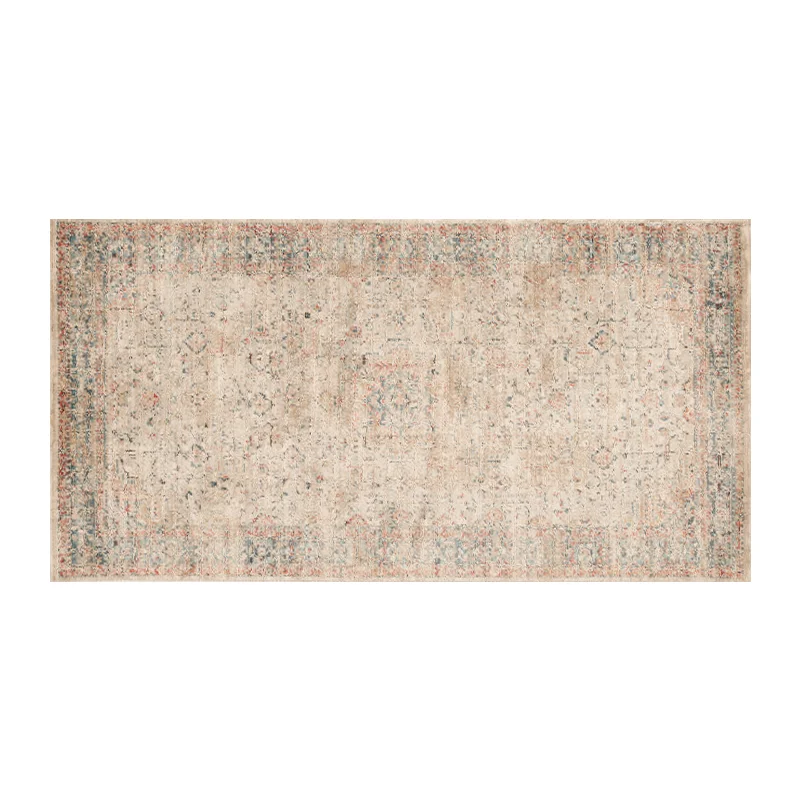 

Bedside blanket long bedroom carpet room French light luxury retro