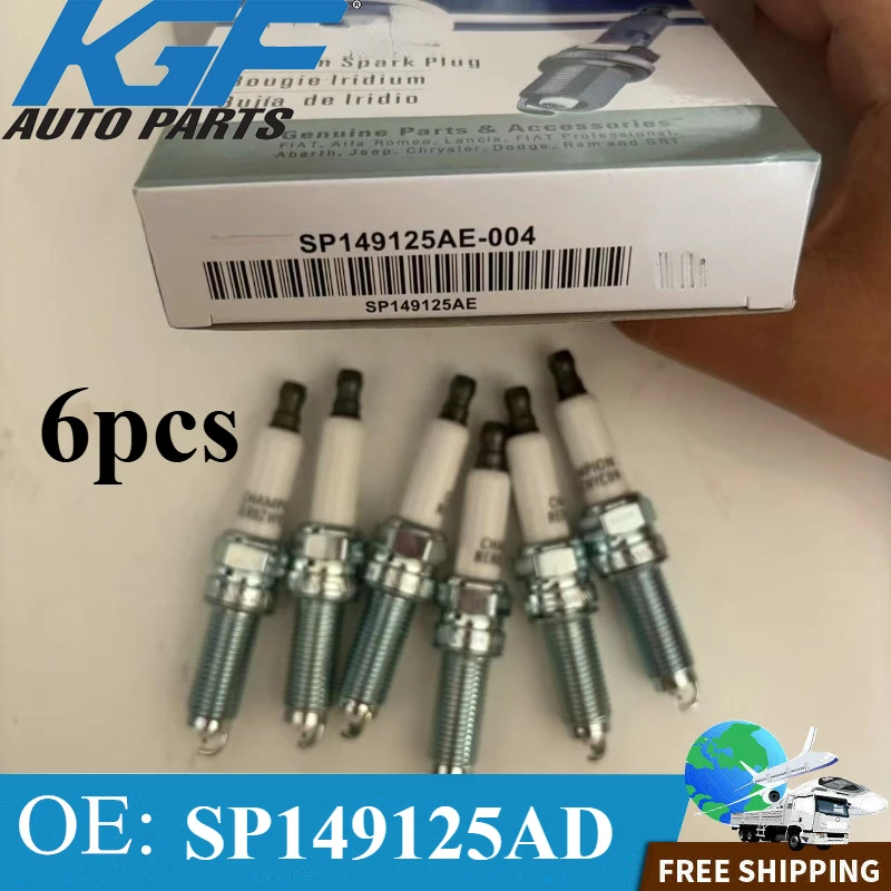 6шт SP 149125 Свеча зажигания AE Iridium подходит для Jeep Dodge Chrysler 3.6L Pentastar 2011 2012-2018 RER8ZWYCB4 SP 149125 АД