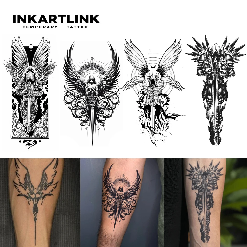 Judgment Angel Temporary Tattoo,Lasts To 15 Days New Technology