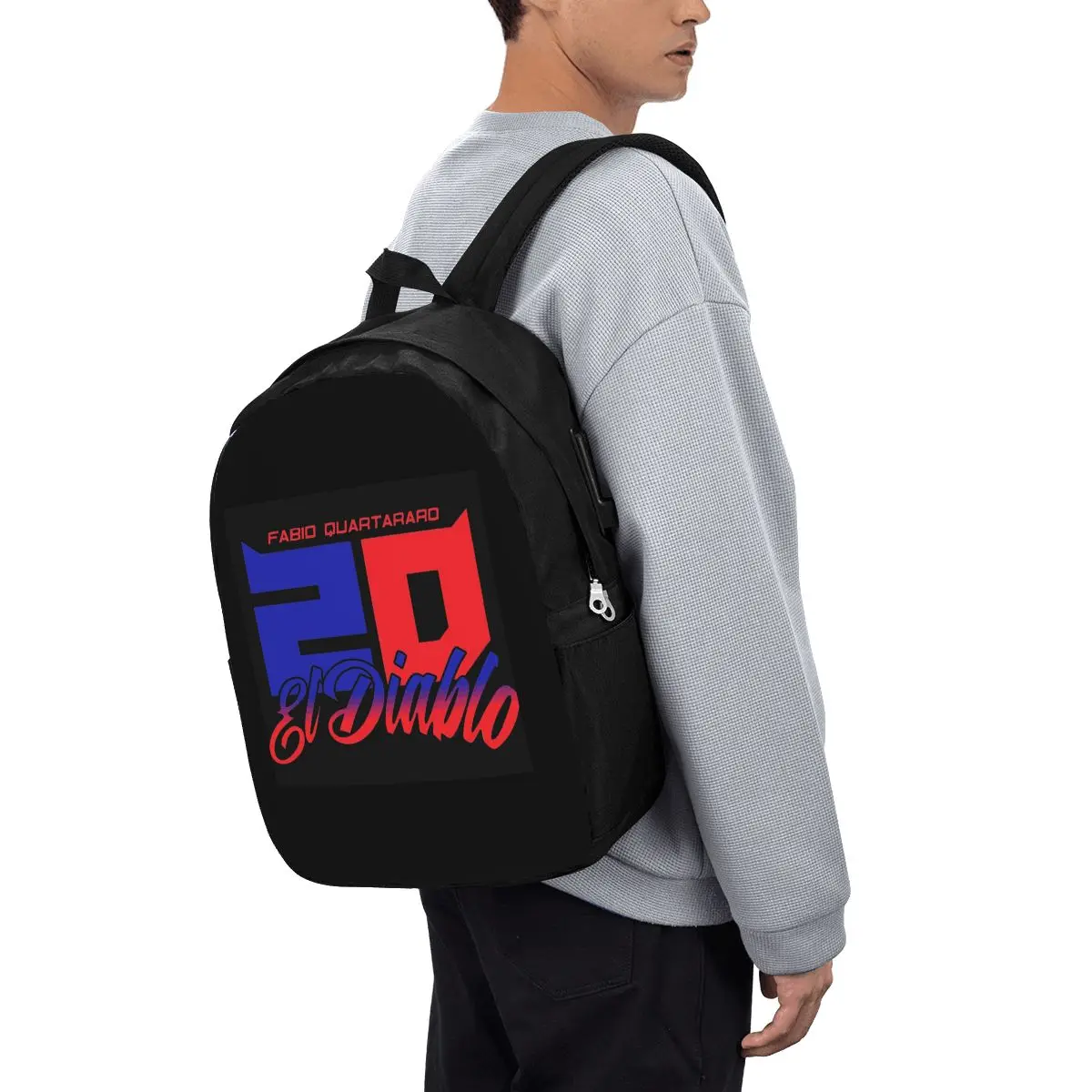 

Fabio Quartararo El Diablo NumberBackpack Travel Notebook Bag Computer College Student School Bag Laptop Shoulder Bags