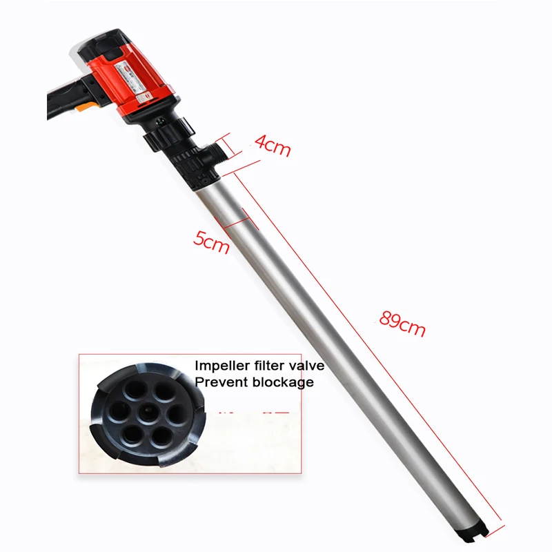 

Electric Pump Straight Portable Small Stainless Steel Pump Diesel Drum 220V High-Power Anti-Corrosion Oil Pump