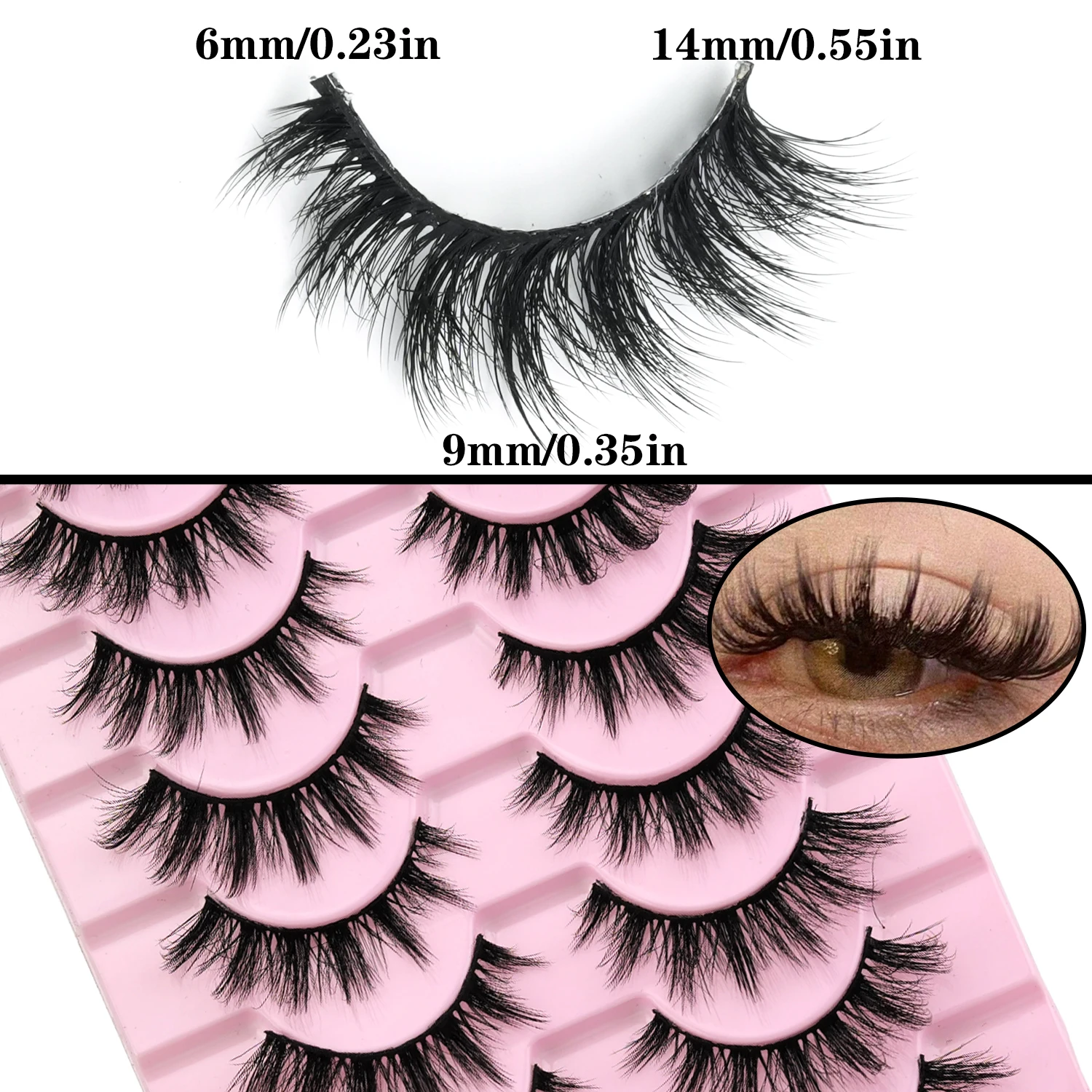 10쌍의 폭스 아이 스타일 인조 속눈썹, 3D 인조 밍 - Faux Mink Lash 리뷰 및 가격