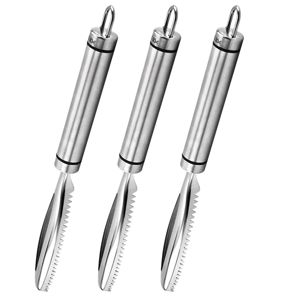 

3 Pcs Chomps Turkey Poultry Lung Remover Scraper of Processing Meat Equipment Chicken Silver