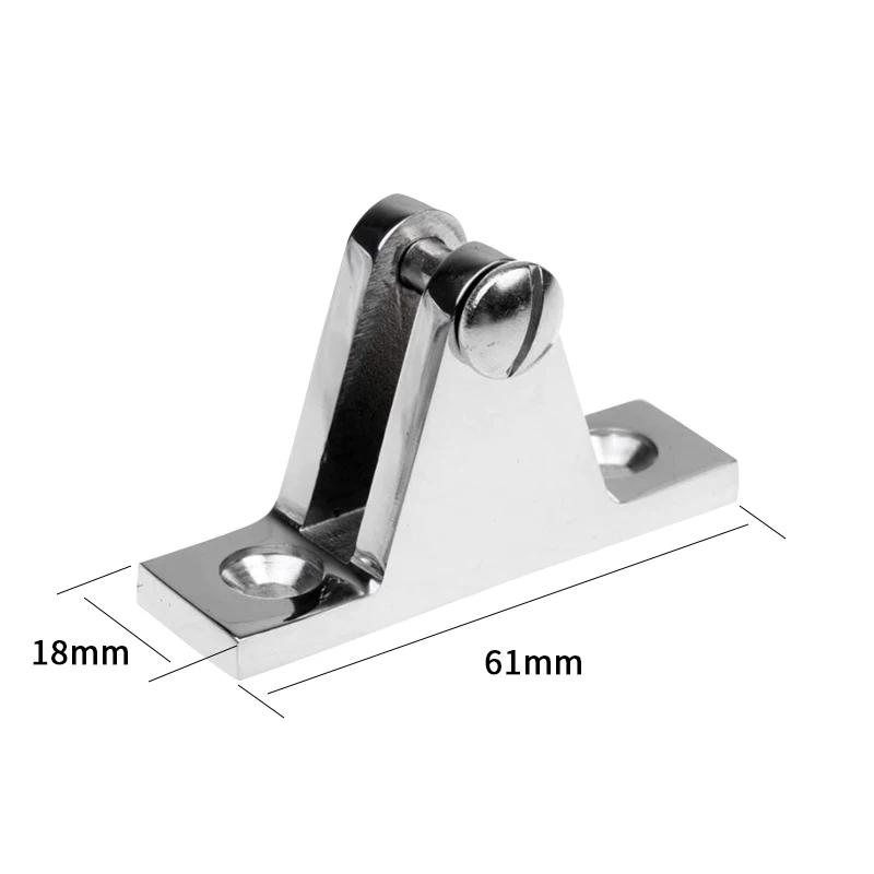 Bimini Top 90° Deck Hinge 316 Stainless Steel Marine Boat Hinge Mount Bimini Top Fitting Hardware