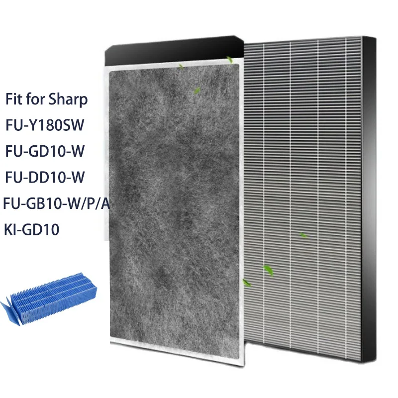 FZ-Y180SFS H13 HEPA Filter+FZ-Y180VFS Formaldehyde Activated Carbon Filter For Sharp Air Purifier KC-Y180SW FU-GD10 KC-GD10 etc