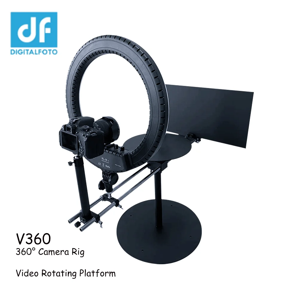 DF V360 360° Spinning Camera Rig Video Rotating Platform – ערכה מושלמת ליצירת סרטונים מתקדמים