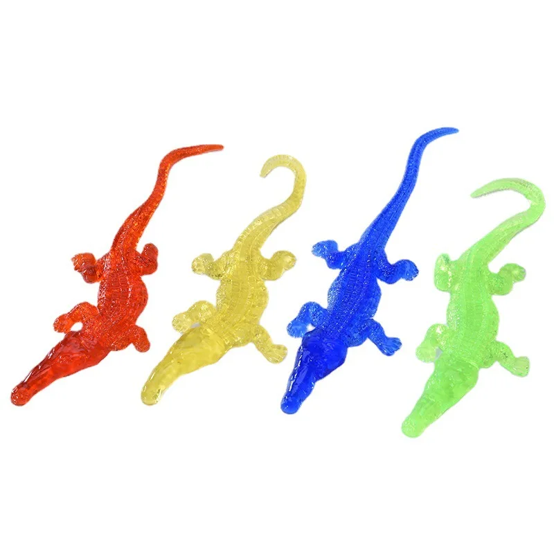 Funny novelty sticky toy TPR soft pop it animal crocodile squishy models prank supplies alligator joke fidget kids educational