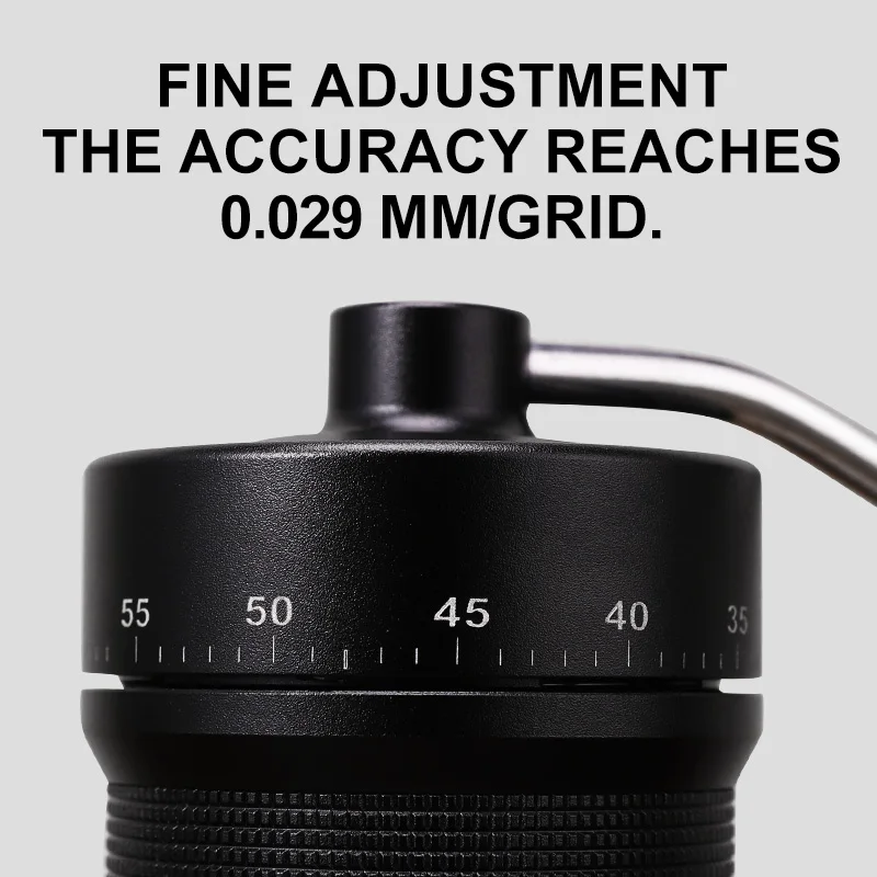 Magnetic Manual Hand Coffee Grinder with 60 Levels of Adjustment ,Stainless Steel Conical 48MM Burr with 35g Capacity view 3