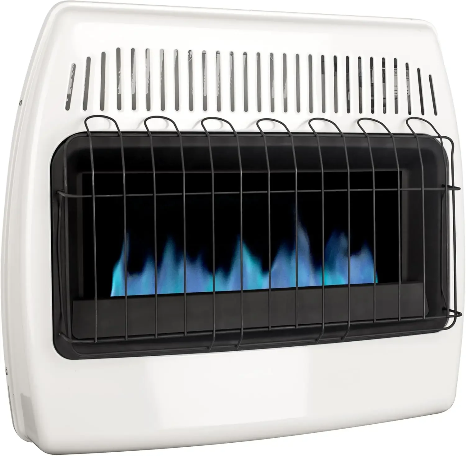 30,000 BTU Liquid Propane Blue Flame Vent Free Wall Heater, White