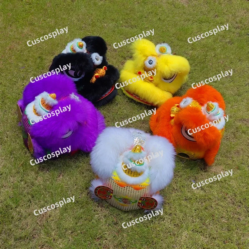 คริสต์มาสวัฒนธรรมจีนแบบดั้งเดิม Lion Dance Puppet Mascot เครื่องแต่งกายสําหรับชุดเด็กชุด Carnival Festival