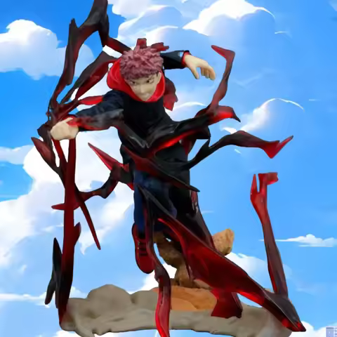 19cm 7.4 inch Anime Itadori Yuji Figures Pvc Statue Desktop Ornamen Collection Statue Model Decoration Room Desk Toys Children G