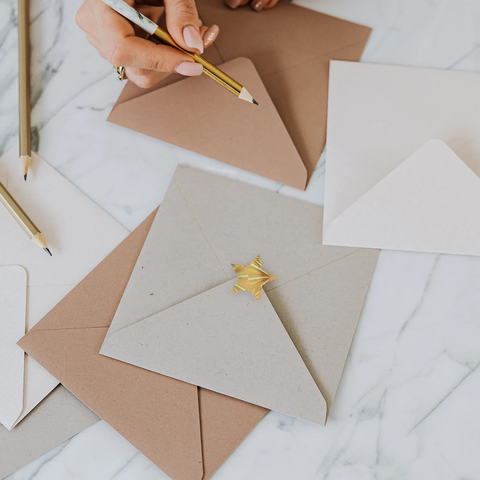 2-rollen sterstickers zelfklevende decoratieve sterstickers geschenkverpakkingen stickers kinderen beloning klaslokaalbenodigdheden