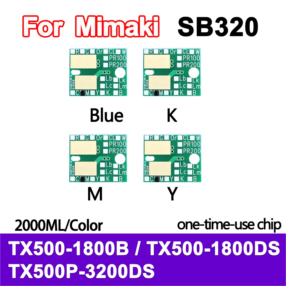 2000ML SB320 SB 320 Ink Bottle disposable chip for Mimaki TX500-1800B TX500-1800DS TX500P-3200DS