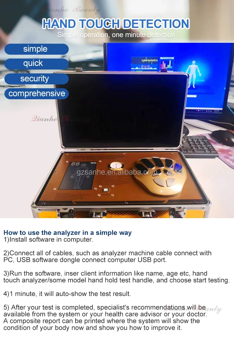 Заводской русский сербский тайский венгерский вьетнамский quan tum биорезонансный магнитно-резонансный анализатор машина