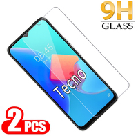 2-1Pcs 9H Tempered Glass For Tecno Spark 8C 8T 8P 7P 7T Cover Film On For Tecno POP 5 5P 5X 5S Lte Spark 7 8 T P C Pro Glass