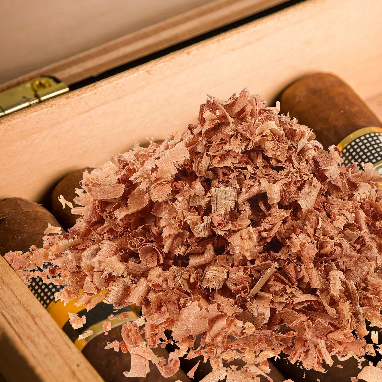 

Chips 50g Natural Scented Shavings for Cigar Humidors Boxes Insect Repellent Practical Accessories Home Use