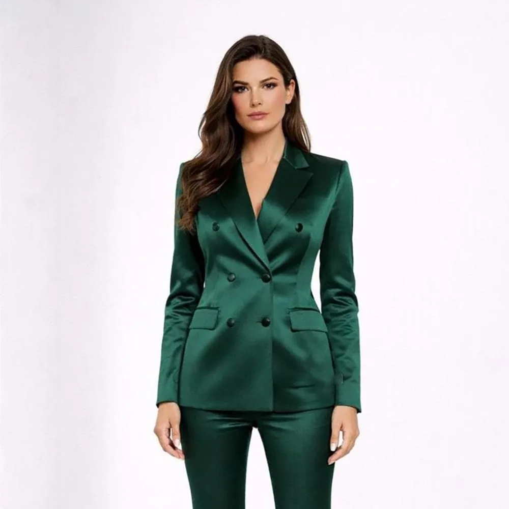 

Customzied Women's Suits Pants Sets High Quality Double Breasted Regular Length 2 Piece Jacket Pants Office Lady Clothing 2026