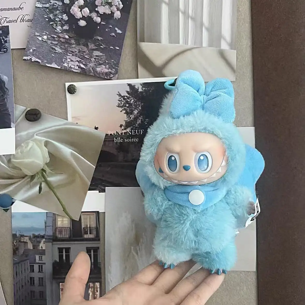 Neuer Stil 15/17 cm Labubu-Puppe mit Schleife verzierter Anzug, Kleidungsset, Ersatz-Outfit für Ropa Labubu 3.0 Big Into Energy