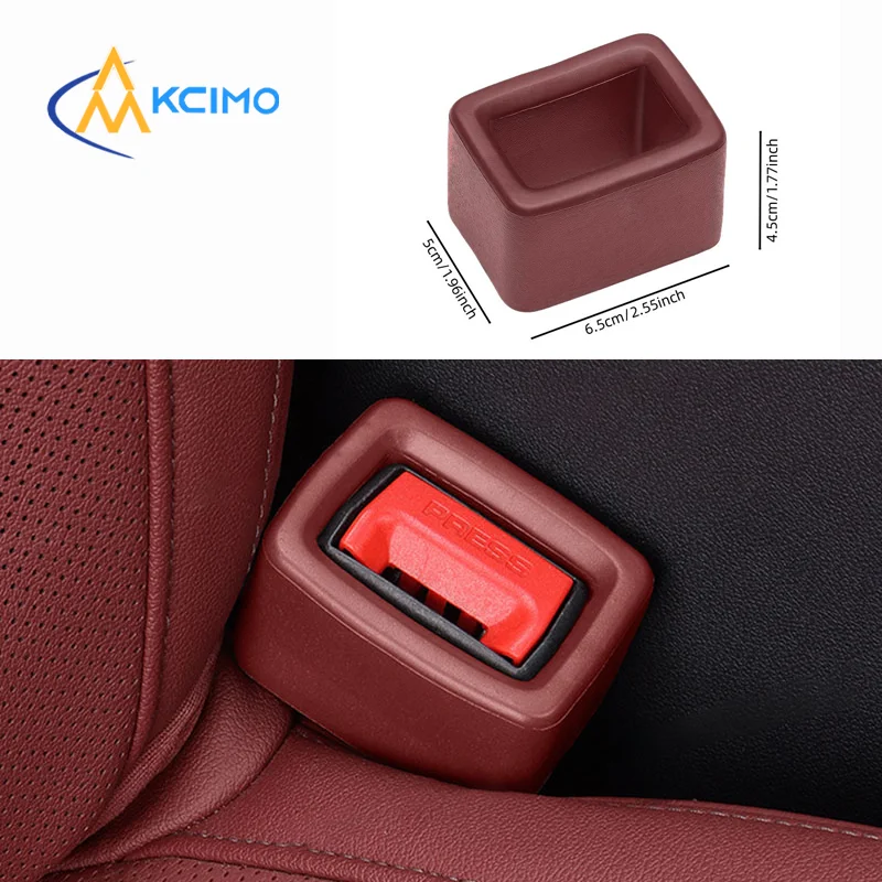 

Soft Silicone Car Seat Belt Buckle Guard Protective Cover, Universal Upright Position Holder for Elderly & Kids, Anti-Scratch