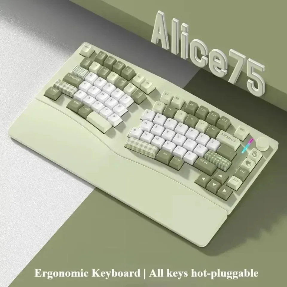 FEKER Alice75 エルゴノミックキーボード FEKER Alice75 メカニカルキーボードアルミシェルワイヤレストライ