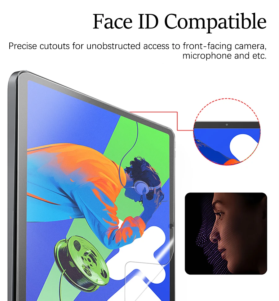 3 Stück Papiergefühl wie Displayschutzfolie für Lenovo Xiaoxin Pad Pro 12.7 2023 2025 Xiaoxin Pad 2024 Film ohne Glas – Detail 2
