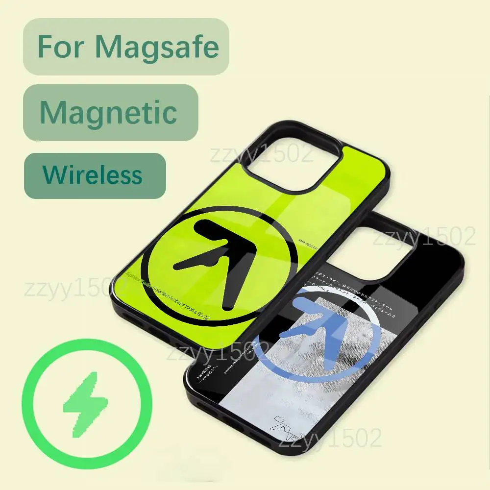 

Aphex T-Twin IDM Acid Techno Phone Case For iPhone 17,16,15,14,13,12,11,Pro,Max,Plus,Mini,SE4,E Magsafe Wireless Charging