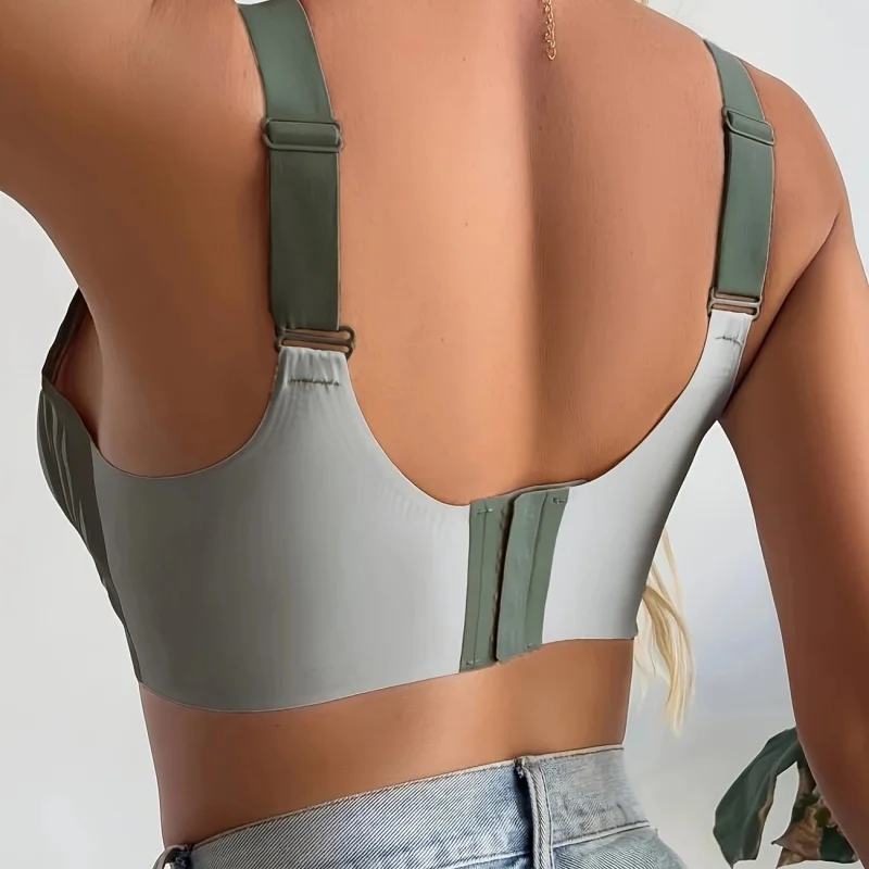 مجموعة مكونة من 4 قطع: EssElegance، مشبك خلفي ملون، قابل للتعديل، دفع ما يصل، بدون خياطة، مريح، حمالة صدر