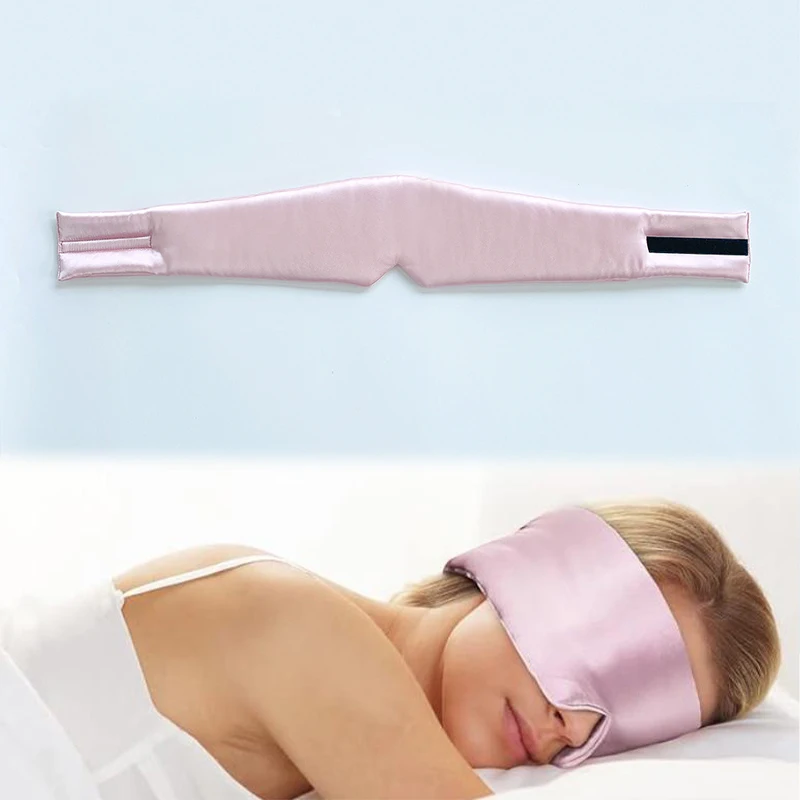 Masque de sommeil pour femmes et hommes, avec bande réglable, pour dormir sur le côté, occultant, pour assistance de voyage