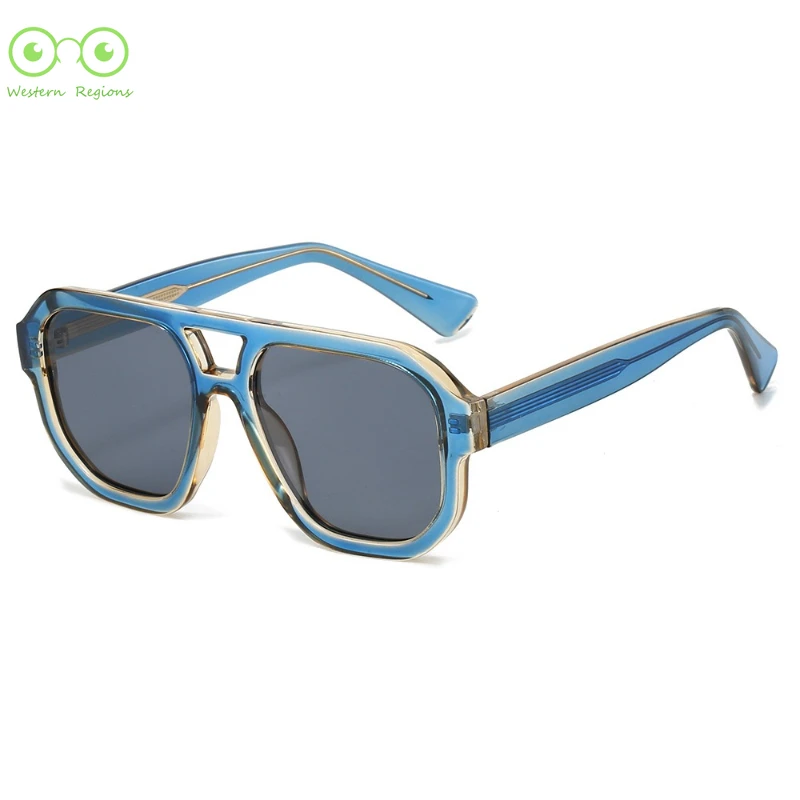 نظارات شمسية مستقطبة بتصميم جديد مزدوج الشعاع UV400 بإطار كبير أوروبي وأمريكي للرجال والنساء