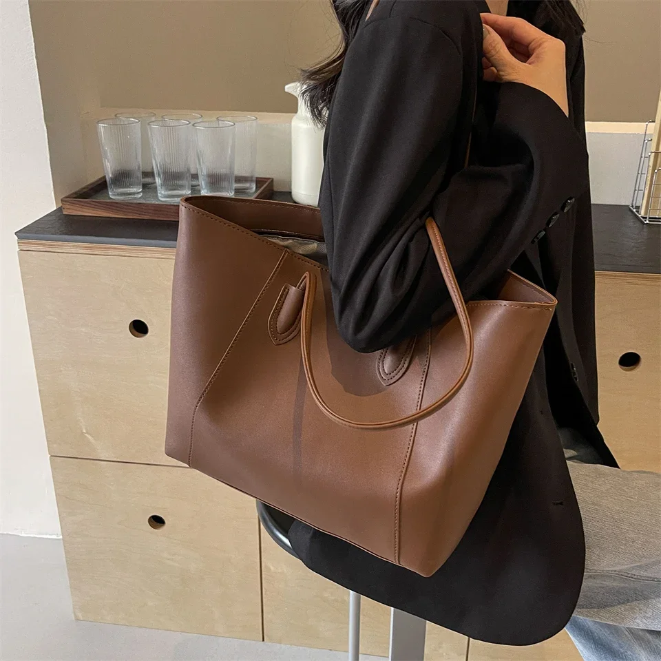 Tote Bag for Women 2024 New Large Capacity Commuting Bag, Summer High-end Versatile Shoulder Bag, Simple Class Bag