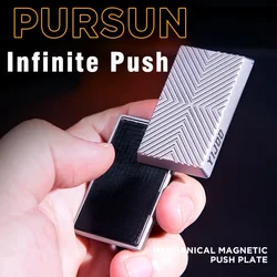2024 New Magnetic Push Slider Stress Relief Toy Fidget Slider Anti Stress EDC Top Spinning Poker Toys Magnetic Fidget Toys