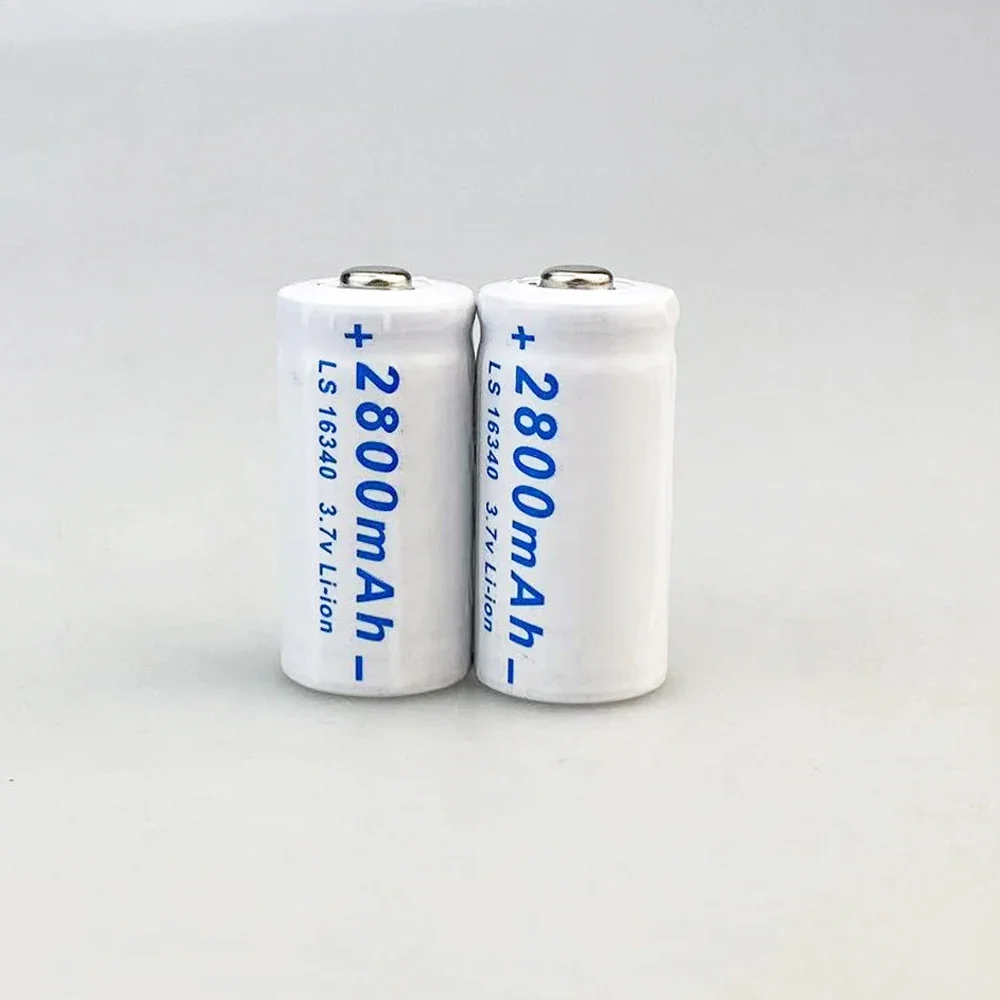 2024 AIMJIN CR123A RCR 123 ICR 16340 2800mAh 3.7V For Safety Camera Rechargeable Battery Lithium Ion L70 Plus Charger