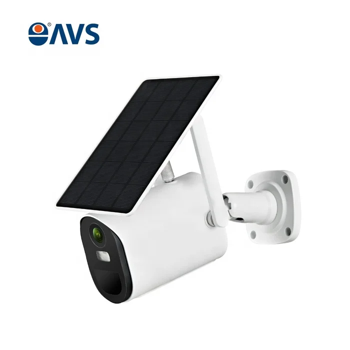 كاميرا مراقبة منخفضة الطاقة تعمل بالطاقة الشمسية تعمل بالواي فاي/4G 4MP كشف الحركة كاميرا IP لاسلكية قابلة لإعادة الشحن تعمل بالطاقة الشمسية تطبيق UBOX