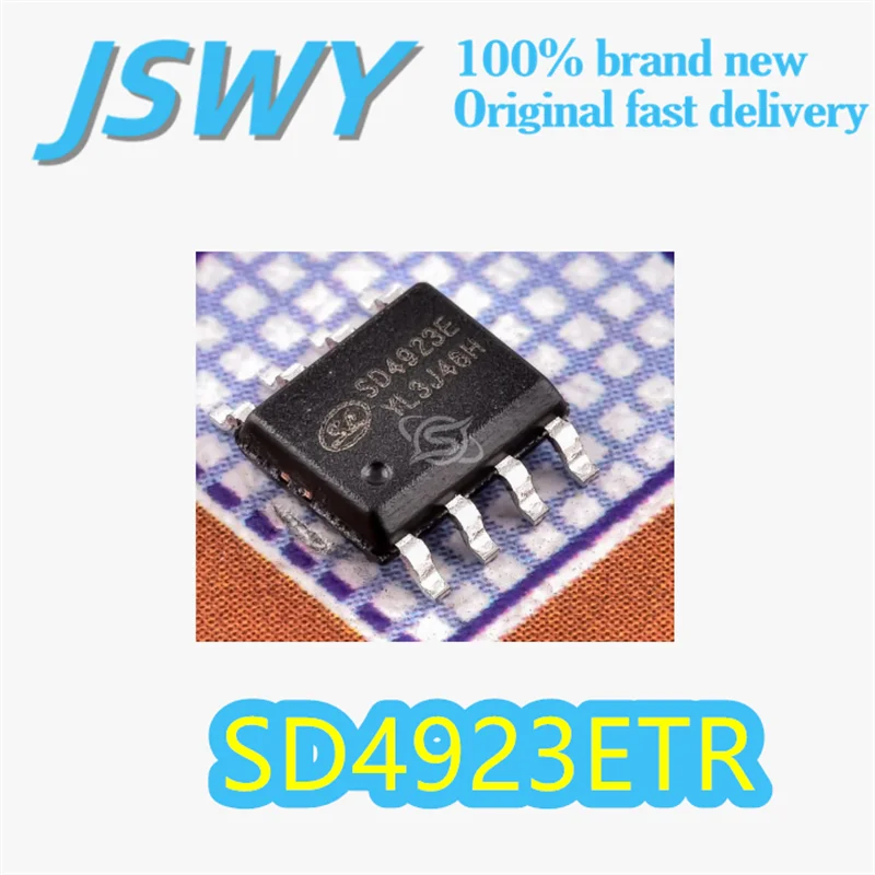 

(10/50 pieces) SD4923ETR Original Silkscreen: SD4923E Package: SOIC-8 Dual N-Channel MOSFET 20V 6A/8A Low Internal Resistance