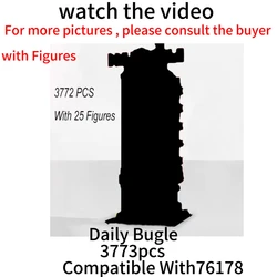 In stock 3772PCS The Bugle Building of Daily Compatible 76178 Classic Building Blocks Bricks Birthday Christmas Gifts for kids