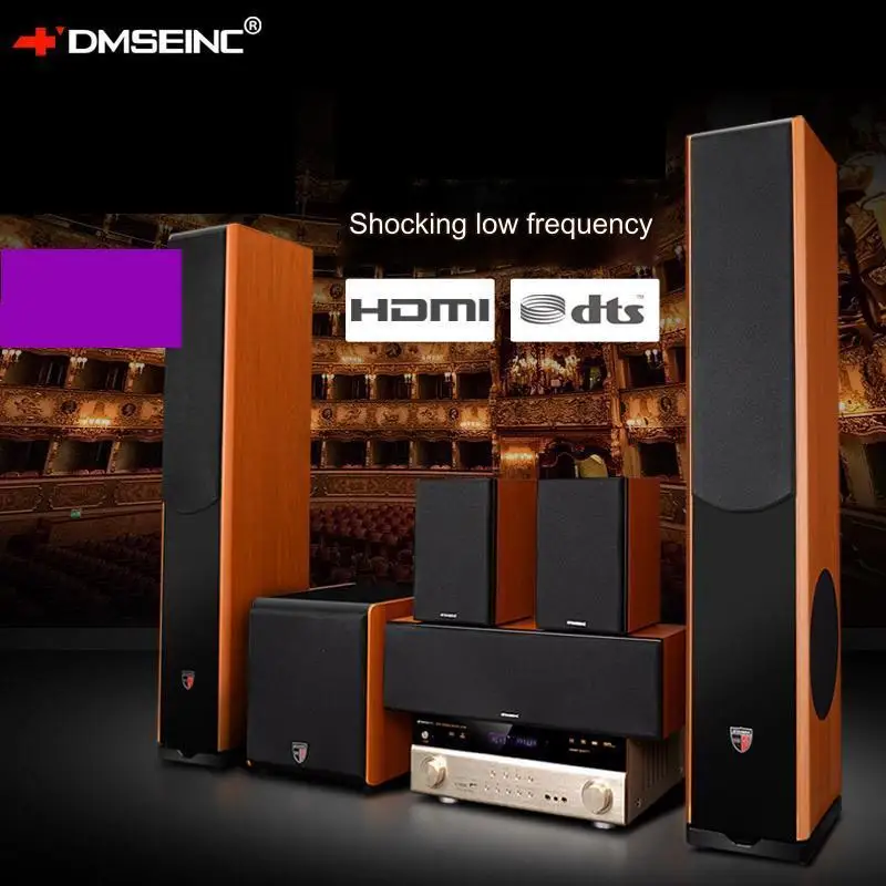 DMSEINC-Ensemble audio pour home cinéma, haut-parleur Bluetooth HD, caisson de basses, beau n ° 3, 5.1, 7.1