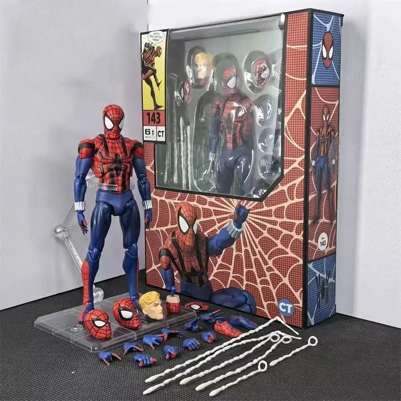 CT KO Mafex 190 Cobweb Spiderman Action Figures Mafex 092 Spider