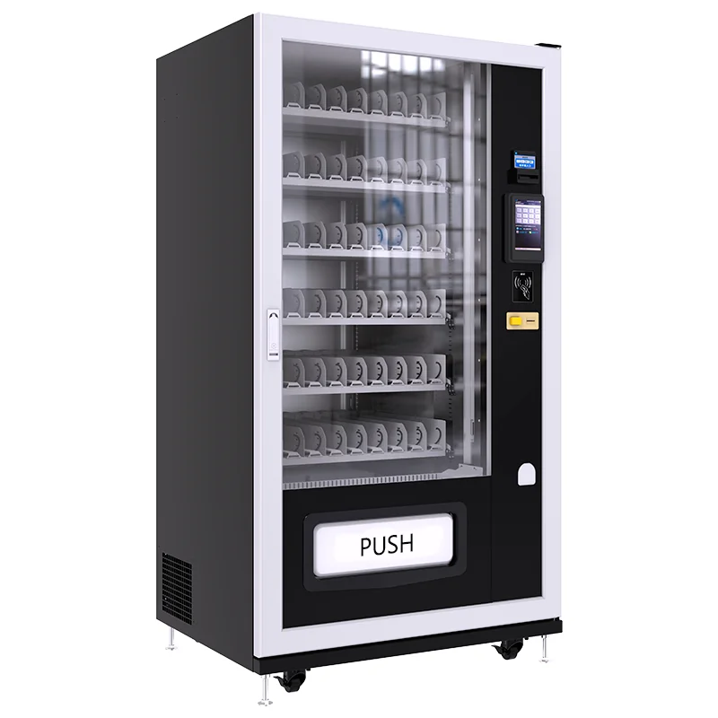 

Spring Slot 300 Capacity Automatic Card/Cash/Coin Operated Commercial Vending Machine With Push Board