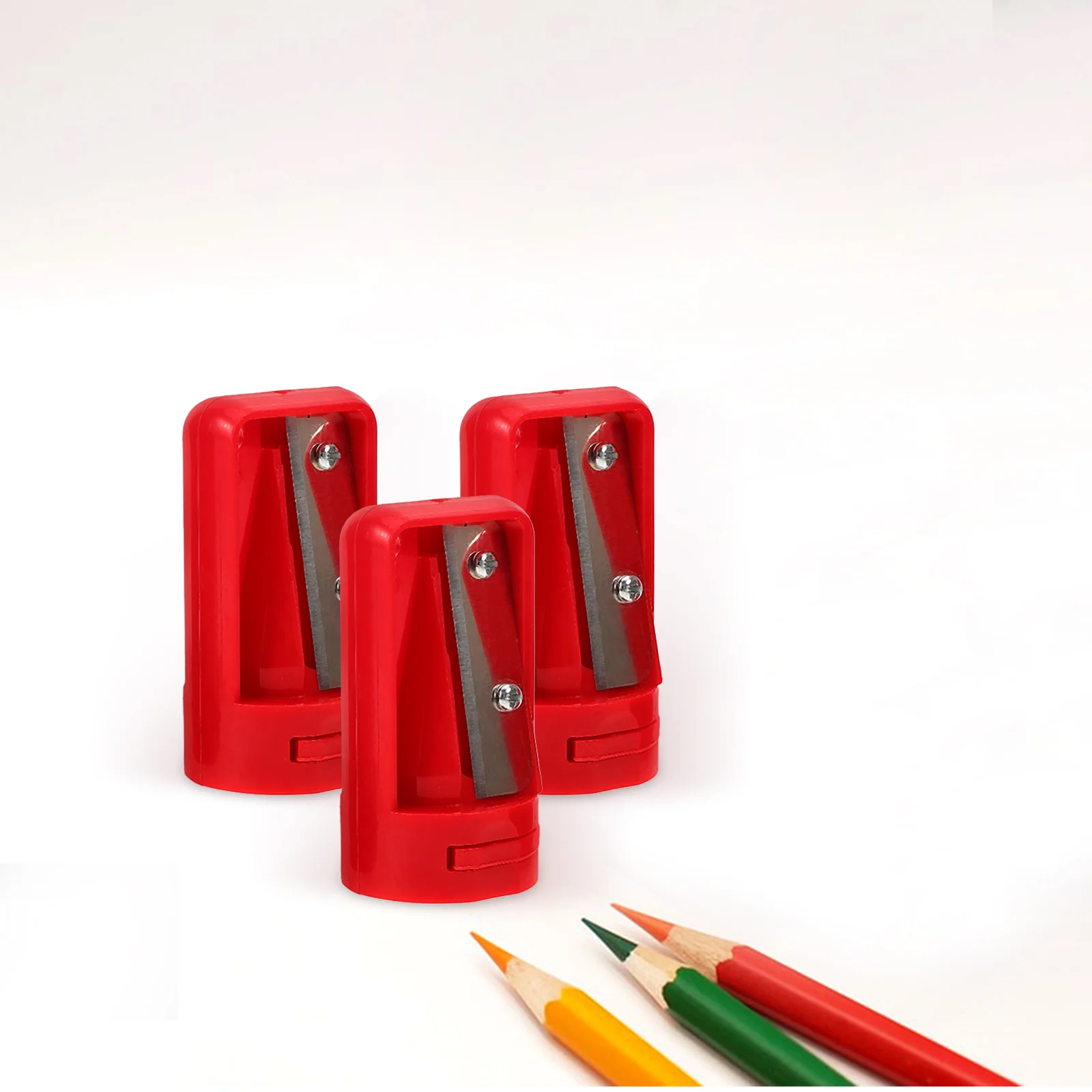 

3 Pcs Pencil Sharpener Stationery School Double Classroom Sharpeners Sharpening Tool Sharper Sharpners Sharpenerr
