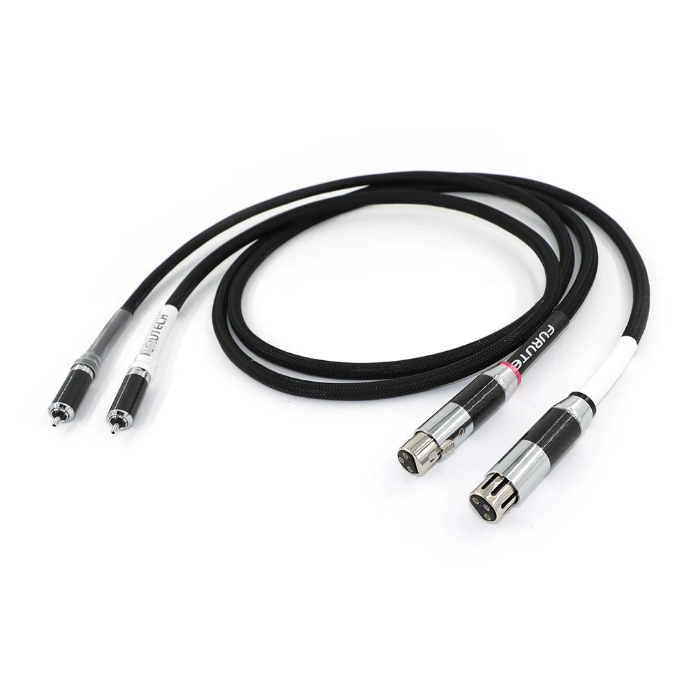 

1pair FURUTECH μ-P2.1OCC fever grade double lotus audio cable audio power amplifier CD tube amplifier two to two RCA signal line