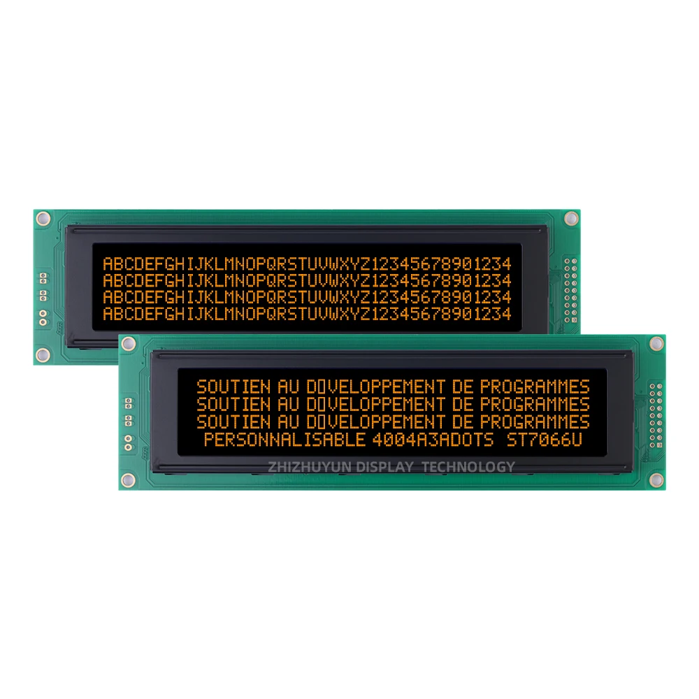 4004 문자 LCD 모듈, BTN 블랙 필름, 노란색 문자 190*54*13.1mm, 품질 보증 4004A3, EUROPEAN 5V, 40X4