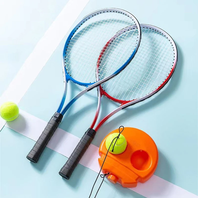 Rebound Tennis Trainer Tennis Racket Single With String Rebound Ball Individual Self Play Corded Tennis Outdoor